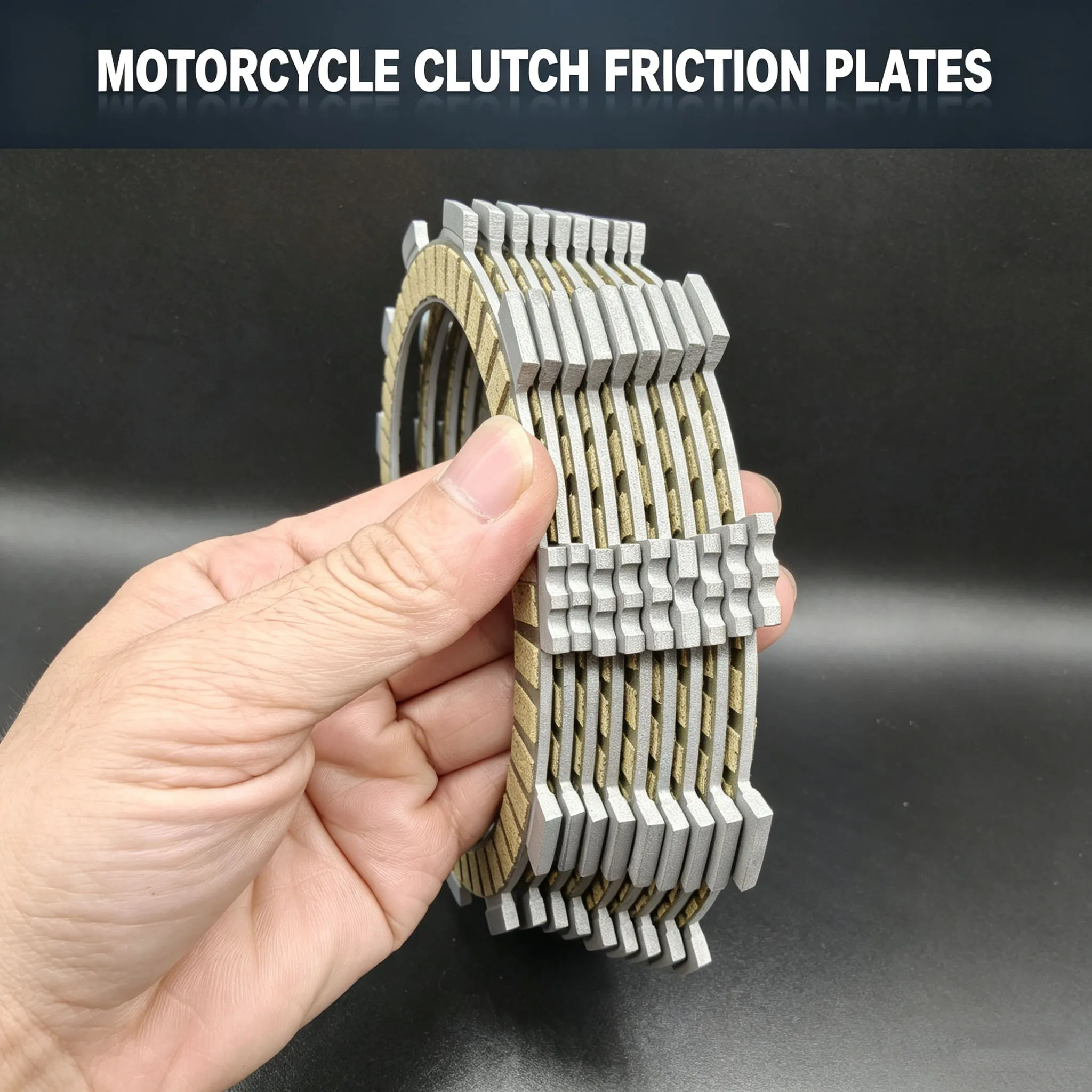 Clutch Friction Plates Discs Fits Yamaha XV1700 Road Star Silverado 2004-2010 XV1700 Road Star Warrior 2002-2010 - view 3