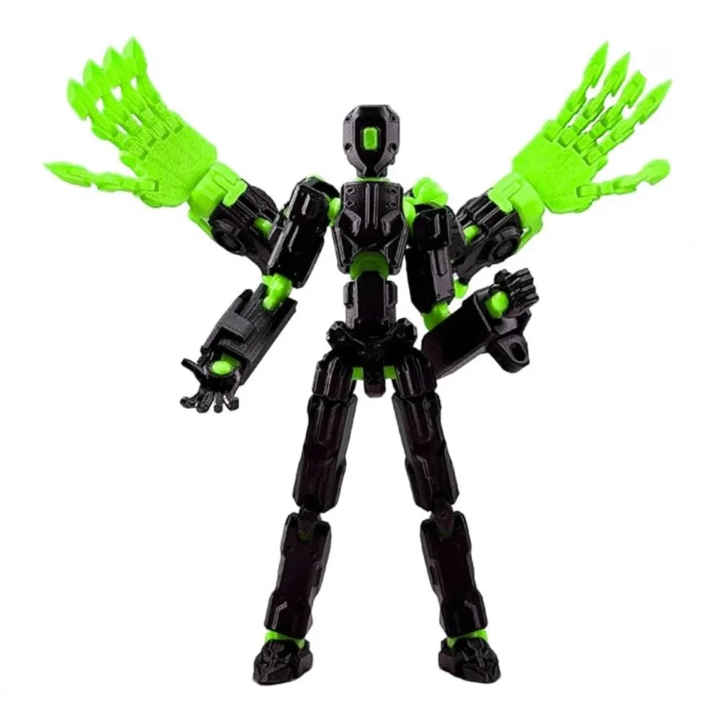 3d Printed Dummy Multi-Jointed Movable Transformable Police Lucky Action Figure Creative Stress Relief Assembly Model Robot Gift
