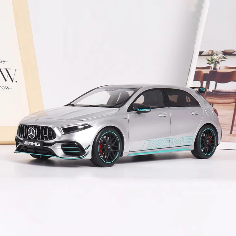 Diecast Original 1:18 Scale Benz A45 S Simulation Alloy Car Model Static Display Collectible Toy Gift Souvenir Decration