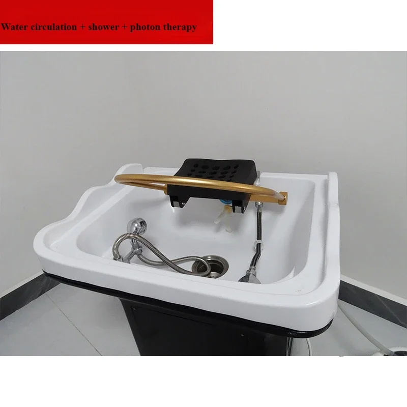 Automatic constant temperature water circulation head treatment basin beauty salon barber shampoo head treatment basin