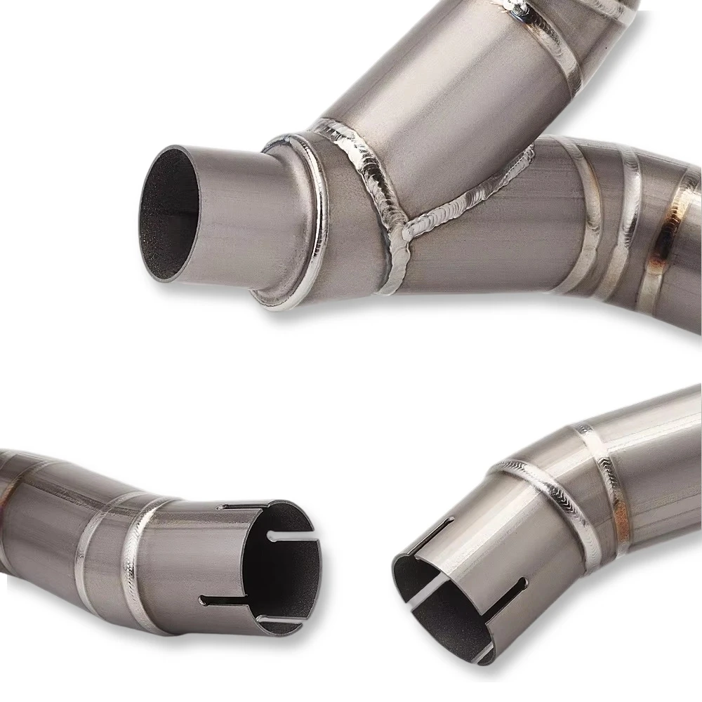 Motorcycle Exhaust Pipe For Monster 950 2021 2022 2023 Middle Link Pipe Stainless Steel Connection Original