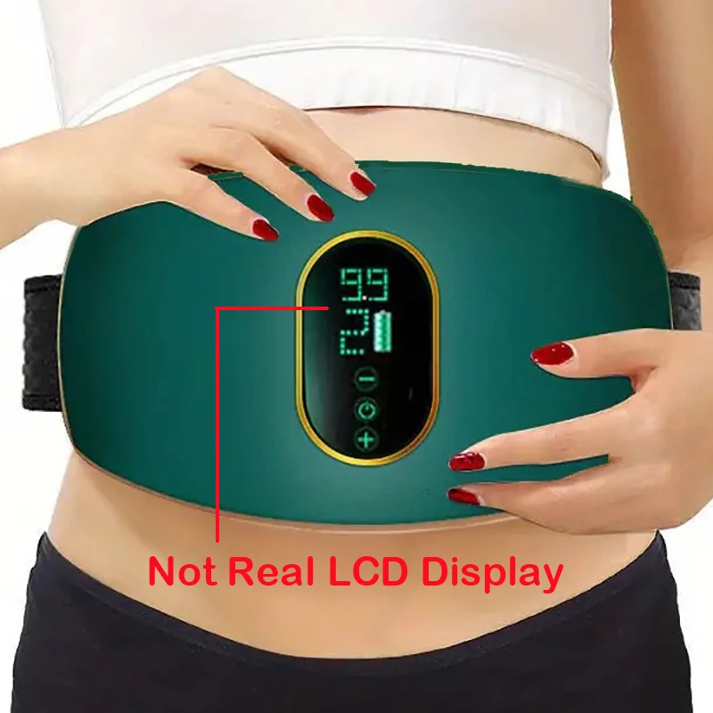 Abdominal Massager Fat Reducing Belt Vibration Massage Belt Fitness Equipment Household Abdominal Massager USB Rechargeable