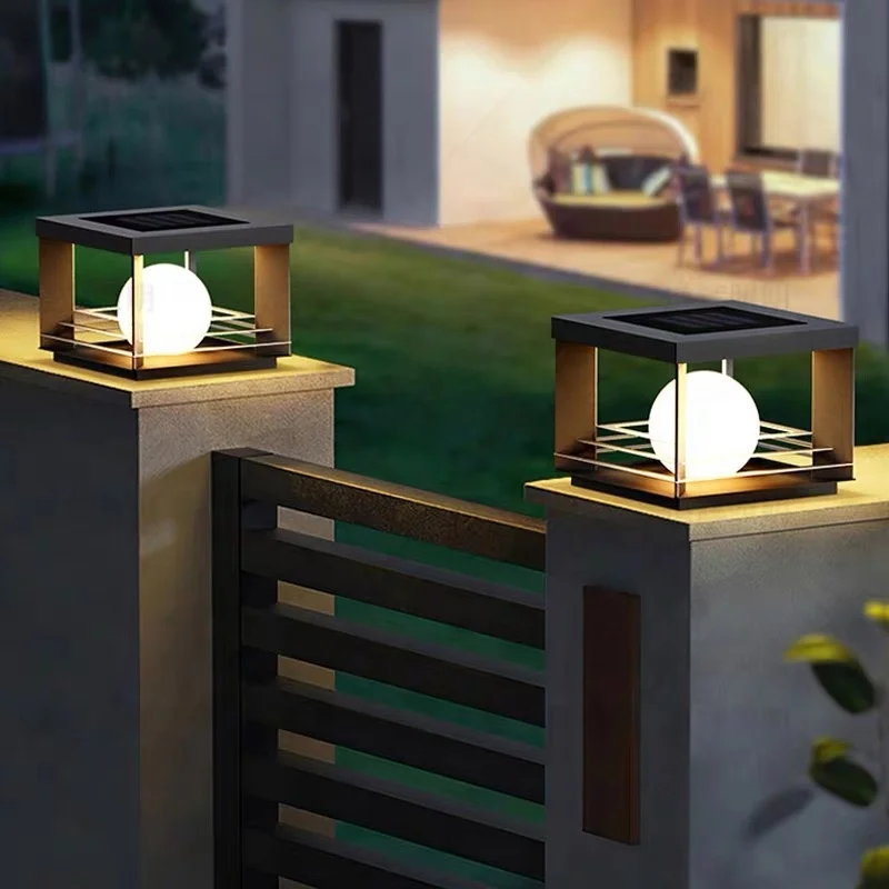 Modern outdoor lighting waterproof column lights, garden lawn doors, garden guardrail lights