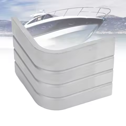 2Pcs Boat Deck Corner Cap Pontoon Boat Heavy Duty Protector Marine Hardware Accessories For 90 Degree Rounded Corners