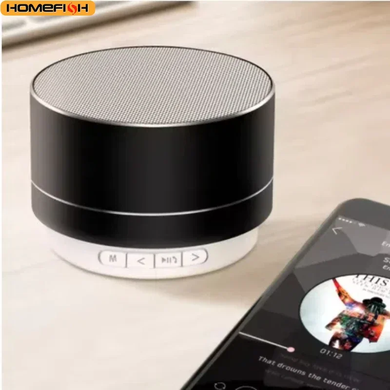 PHONEPACE A9 Wireless Bluetooth Speaker Small Steel Cannon Subwoofer Portable Mini Gift Card Bluetooth SpeakerColor
