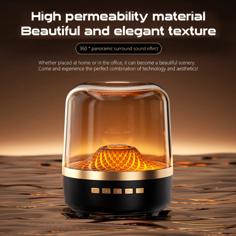 Altavoces inalámbricos con Bluetooth, altavoz portátil para exteriores, efecto de sonido envolvente panorámico, Subwoofer, lámpara de respiración para Android IOS