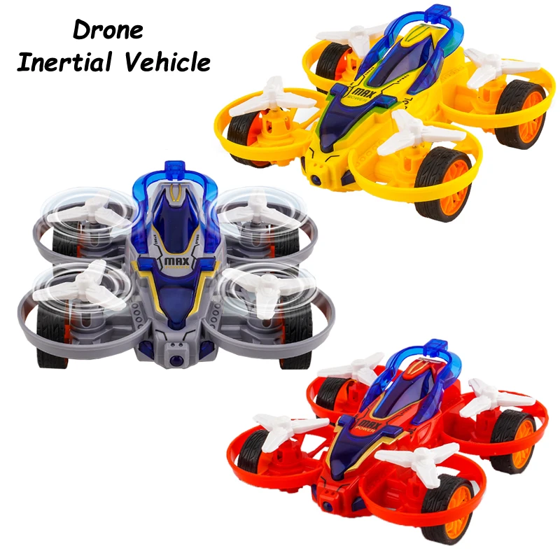 Drone Inertial Car Flying Car Toys Kids for Boy Toy Cars School Education Linkage Rotating Wing Vehicle for Children's Gift