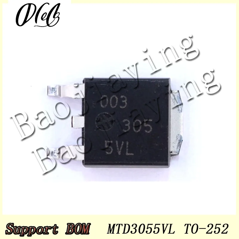 20PCS/Lot MTD3055VL MARK 3055VL TO-252 MOSFET For Automotive computer board