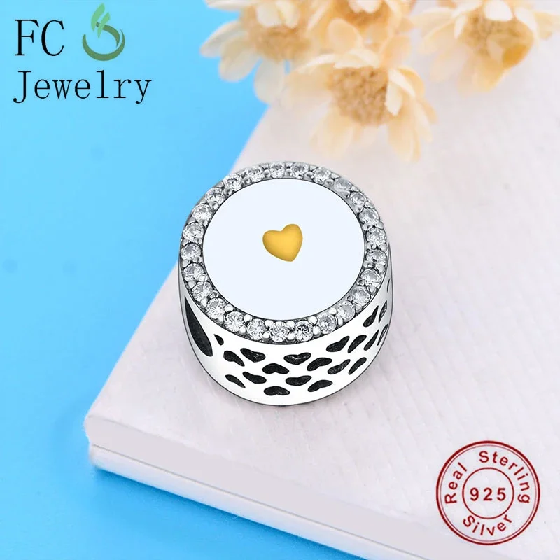 FC Jewelry Fit Original Pan Charms Bracelet Authentic 100% 925 Sterling Silver Bead Making Women Berloque 2024 Fashion