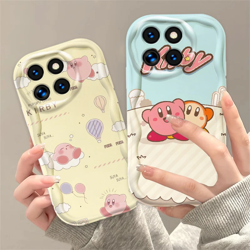 K-Kirbys Cute Cartoon Mini For Xiaomi Mi 14 12 12T 11 Lite Poco M6 X6 X5 X4 X3 M3 F4 Pro GT NFC 5G Wave Oil Soft Phone Case