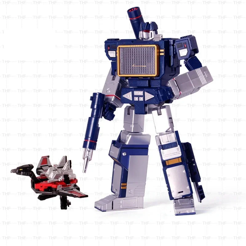 En Stock transformación G1 Soundwave THF-01J THF01J una cinta Walkman MP13 figura de aleación de gran tamaño Robot juguete deformado regalos