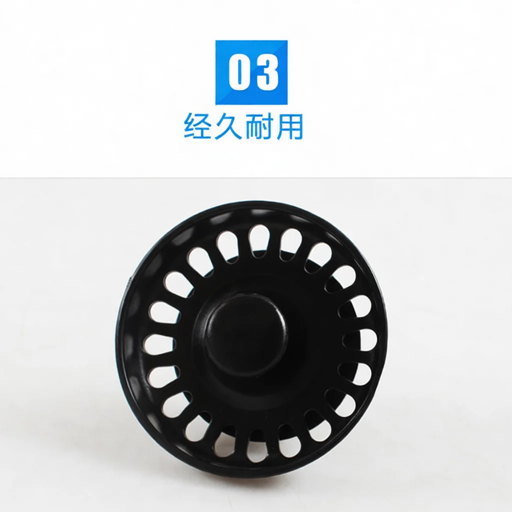 74mm Sink Filter Stopper Plug White For Granite Acrylic Kitchen Basin Drain Strainer Sealing Replacement Hardware