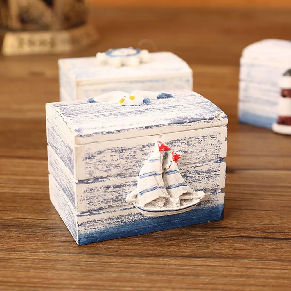 

2 шт. деревянные шкатулки для украшений в средиземноморском стиле, элегантный настольный органайзер, маленький футляр для хранения, подарок для женщин