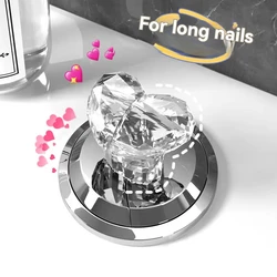 Multifunctional Toilet Press Creative Transparent Heart-shaped Toilet Toilet Tank Button Flush Lift Cover Bathroom Accessories