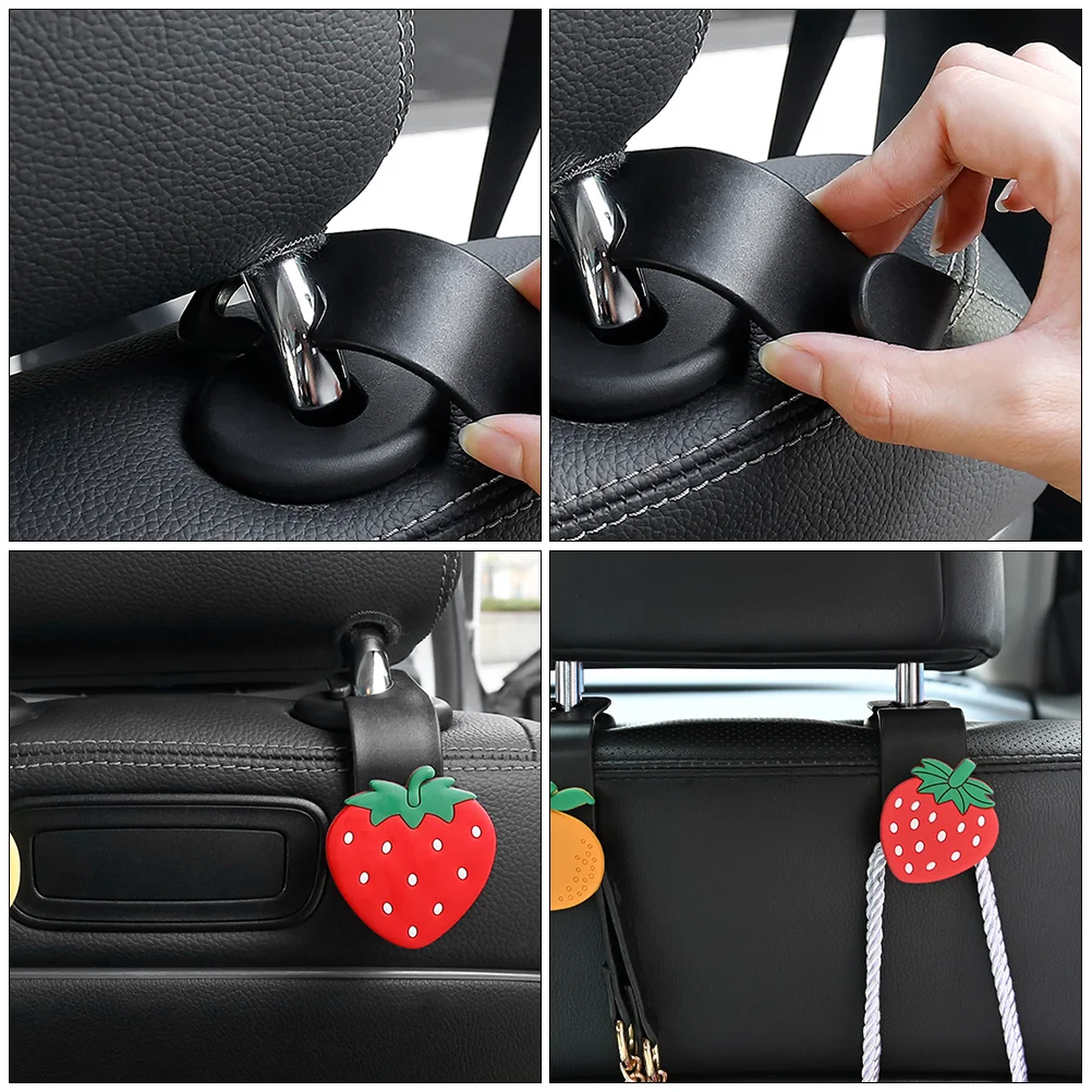 6 Pcs Storage Hangers Car Essentials Back Seat Hook Auto Seatback Hooks up Miss