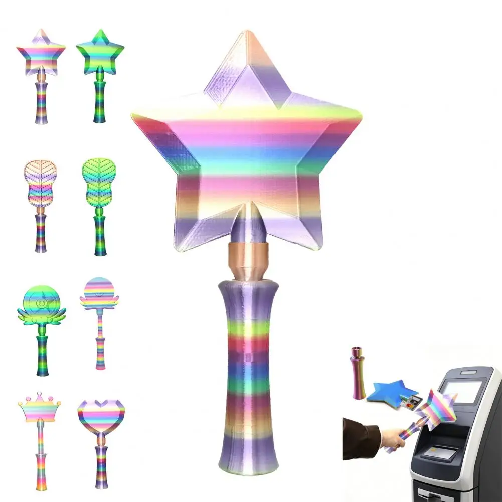 Secure Card Storage Tap to Pay Wand Retractable Magical Fairy Wand Credit Card Holder 3d Printed Tap-to-pay Wand Contactless