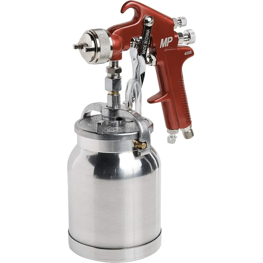 

Пистолет-распылитель 4008 с чашкой, красная ручка, сопло 1,8 мм для эффективной и точной окраски в ремонте автомобилей, отделке мебели и