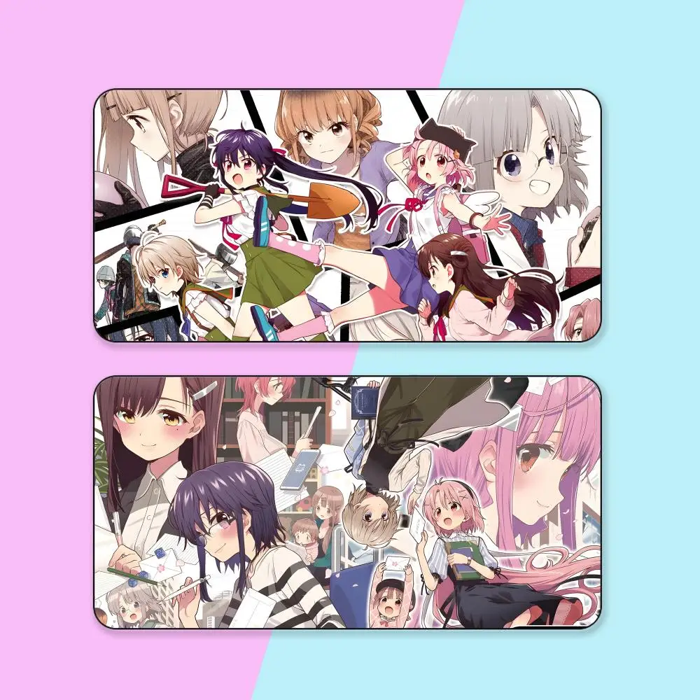 

School Live Gakkou Gurashi Mouse Pad Rubber Computer Laptop Official Desk Game Mat