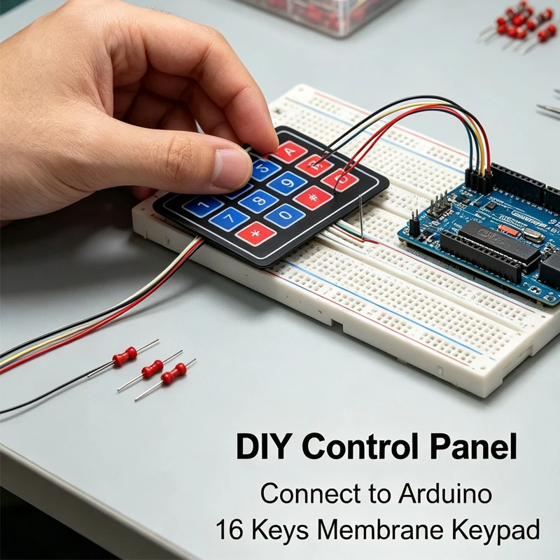 4X4 Matrix Keyboard For Arduino Array Module 16 Key Membrane Switch Expansion Keypad Panel 4*4 Control Microprocessor AVR