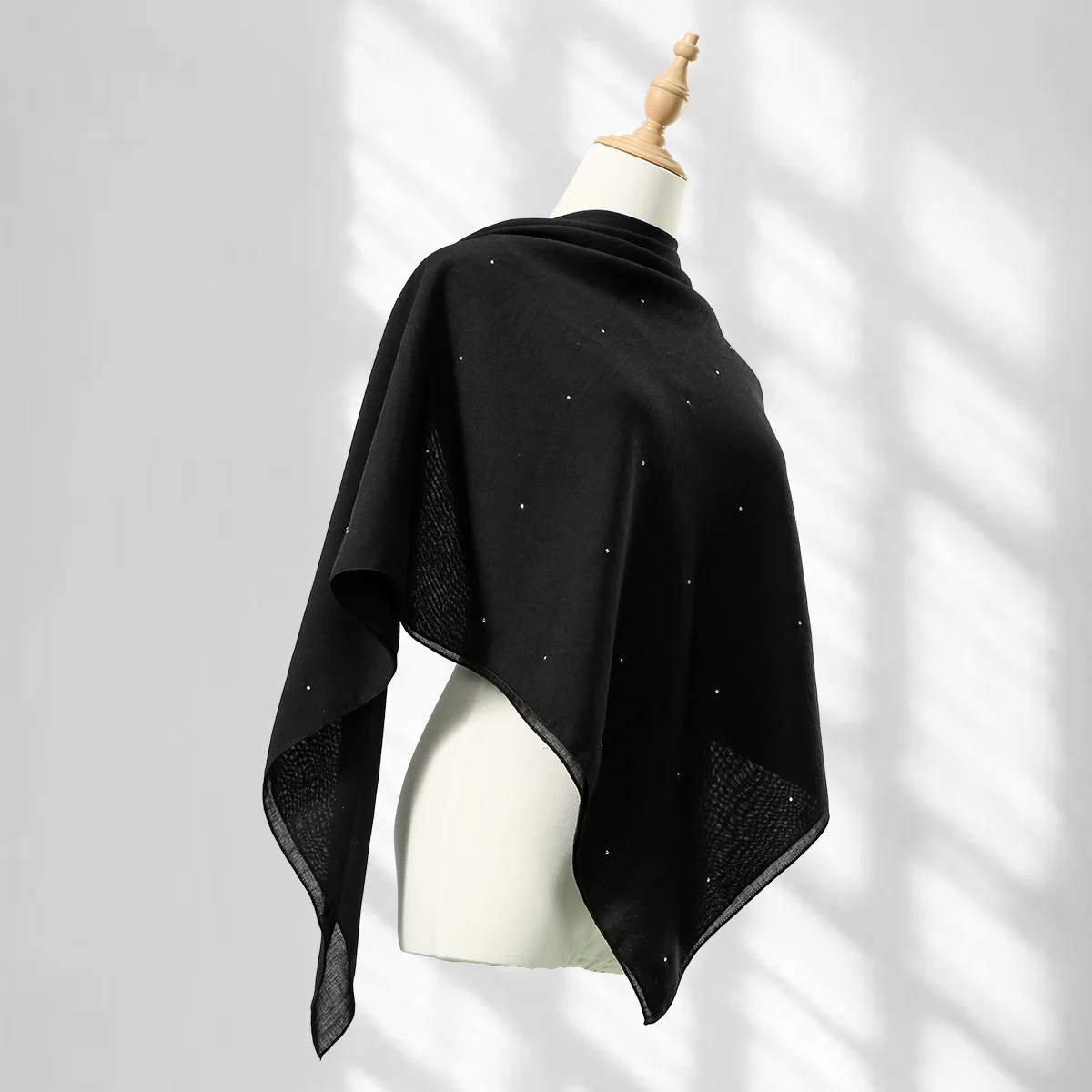 

110*110cm Rhinestone Square Scarf Muslim Woman Hijab Shawl Headband Wrap Islam Turban Bandanas Kerchief Scarves Turbante Mujer