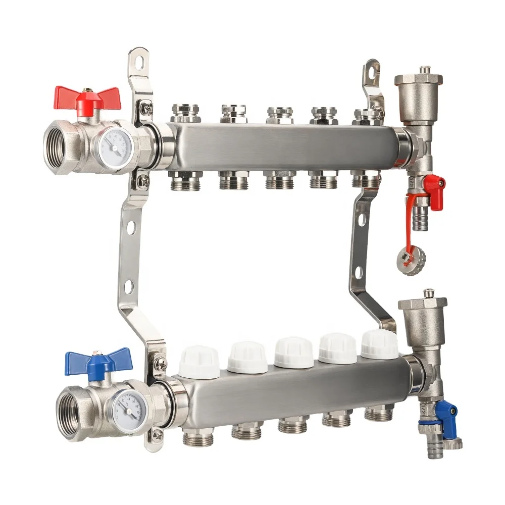 

SS1300 Stainless Steel Flowmeter Manifold Radiant Floor Heating Manifold