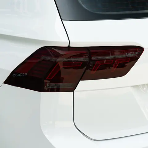 Car Headlight Tint Smoked Black Protective Film TPU Stickers For Tiguan Facelift 2020-Present Accessories Anti-Scratch Repair