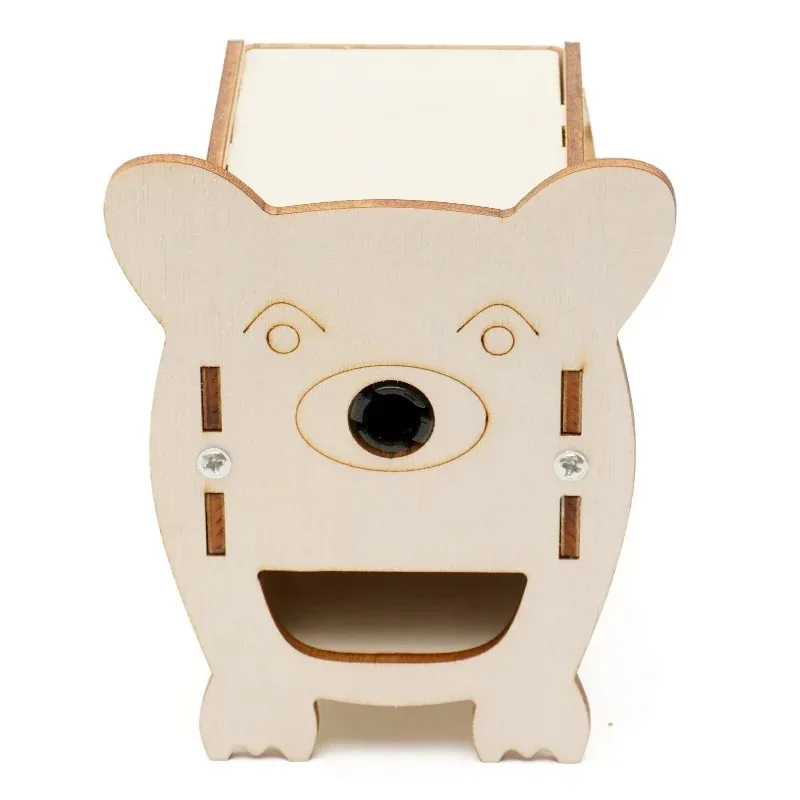 DIY Wooden Automatic Pencil Sharpener Model 3D Puzzle STEM Science Experiment Kit Educational Learning Toy for Boys Girls Kids