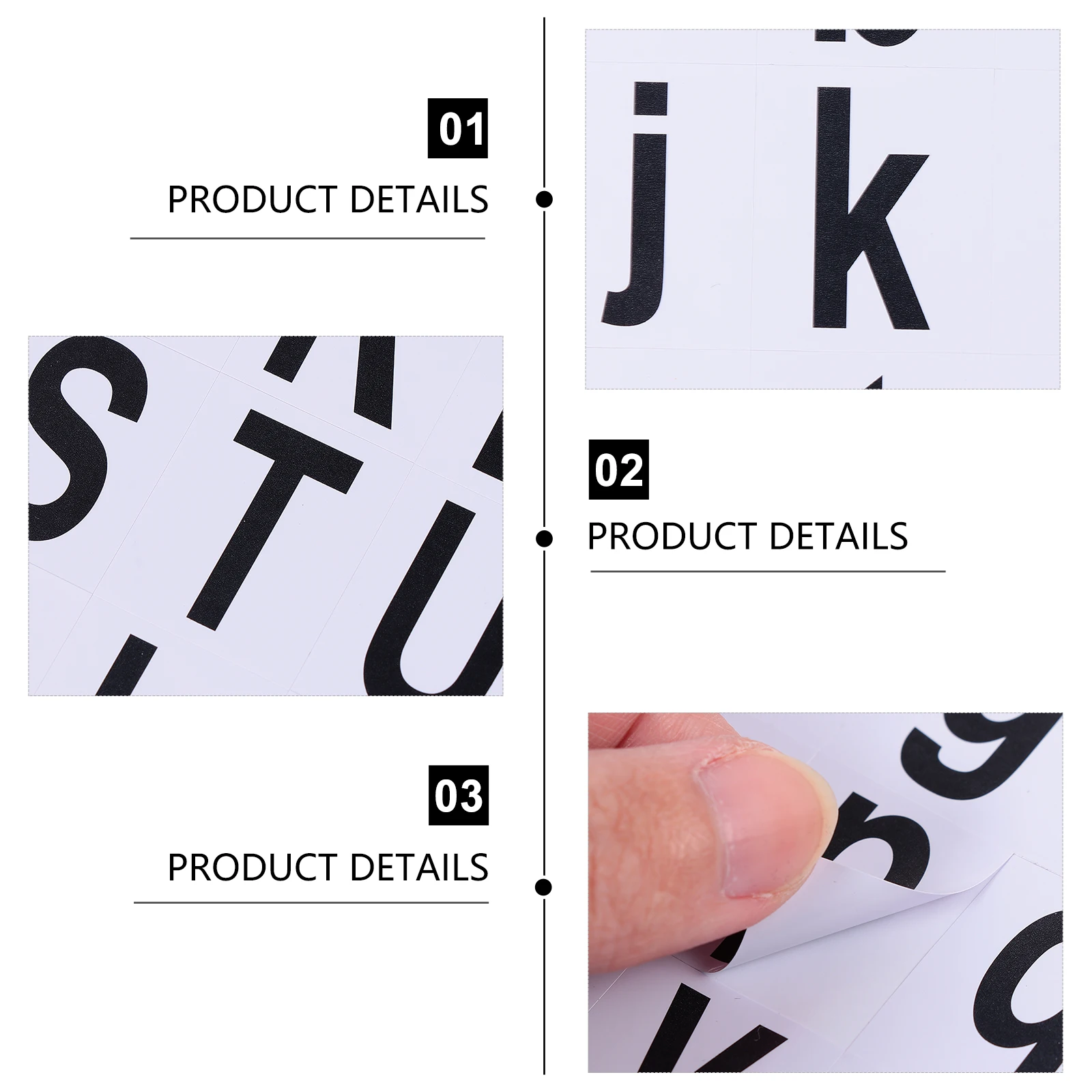 

Alphanumeric Stickers Early Learning Education Accessories Number Letter Puzzle for Children