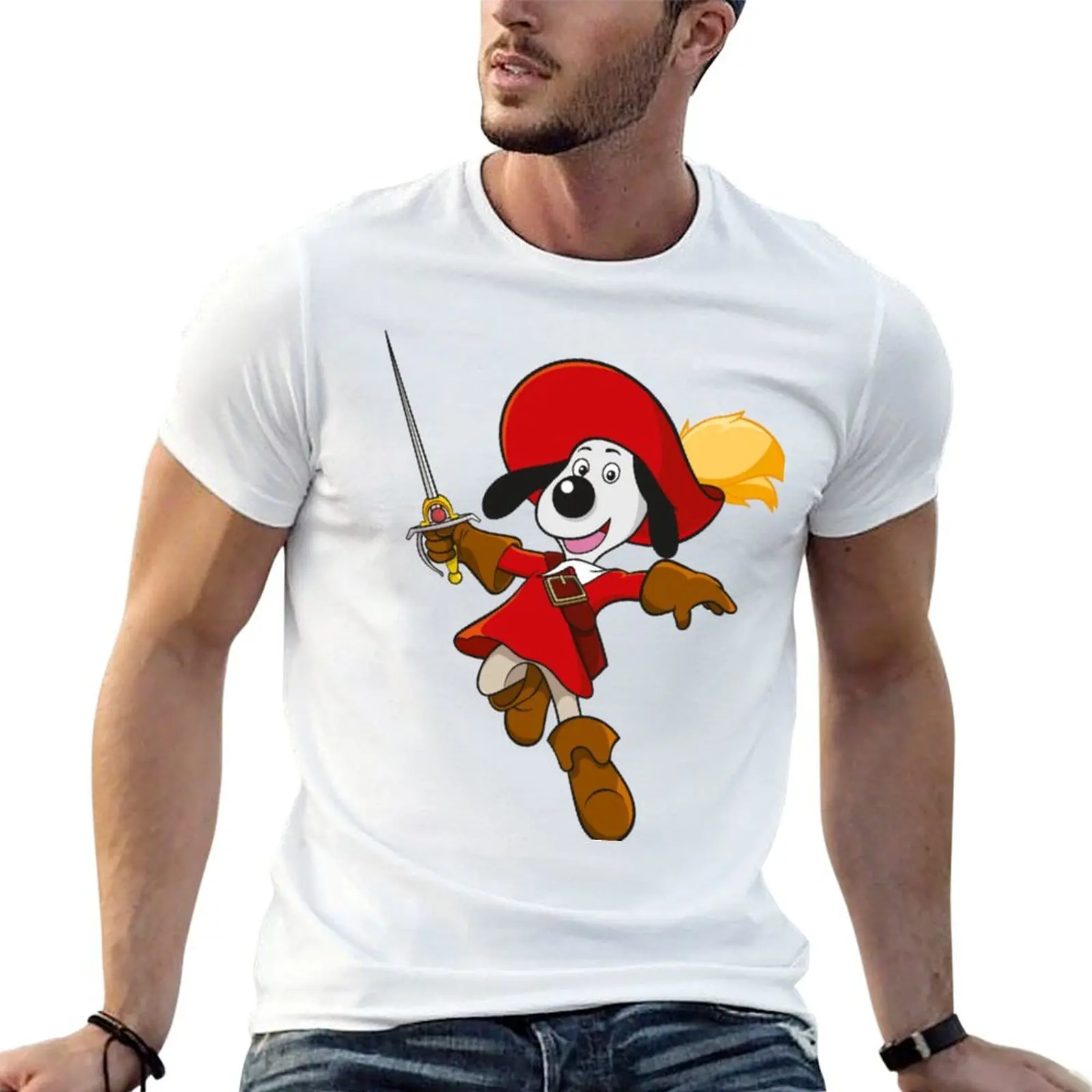 Футболка Dogtanian Los Dartacan os Dartac?o Футболка и дизайнерская футболка tres man y e three mosc?oteiros the MAL mosqueperros