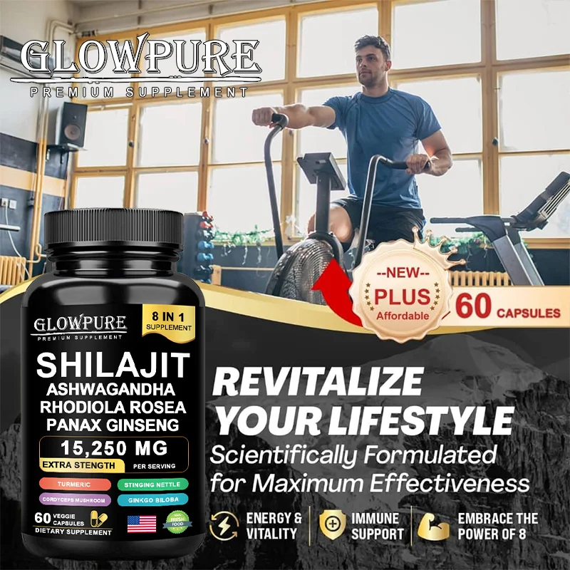 Suplemento Shilajit 8 em 1 com - Pre Workout Supplement avaliação e preço