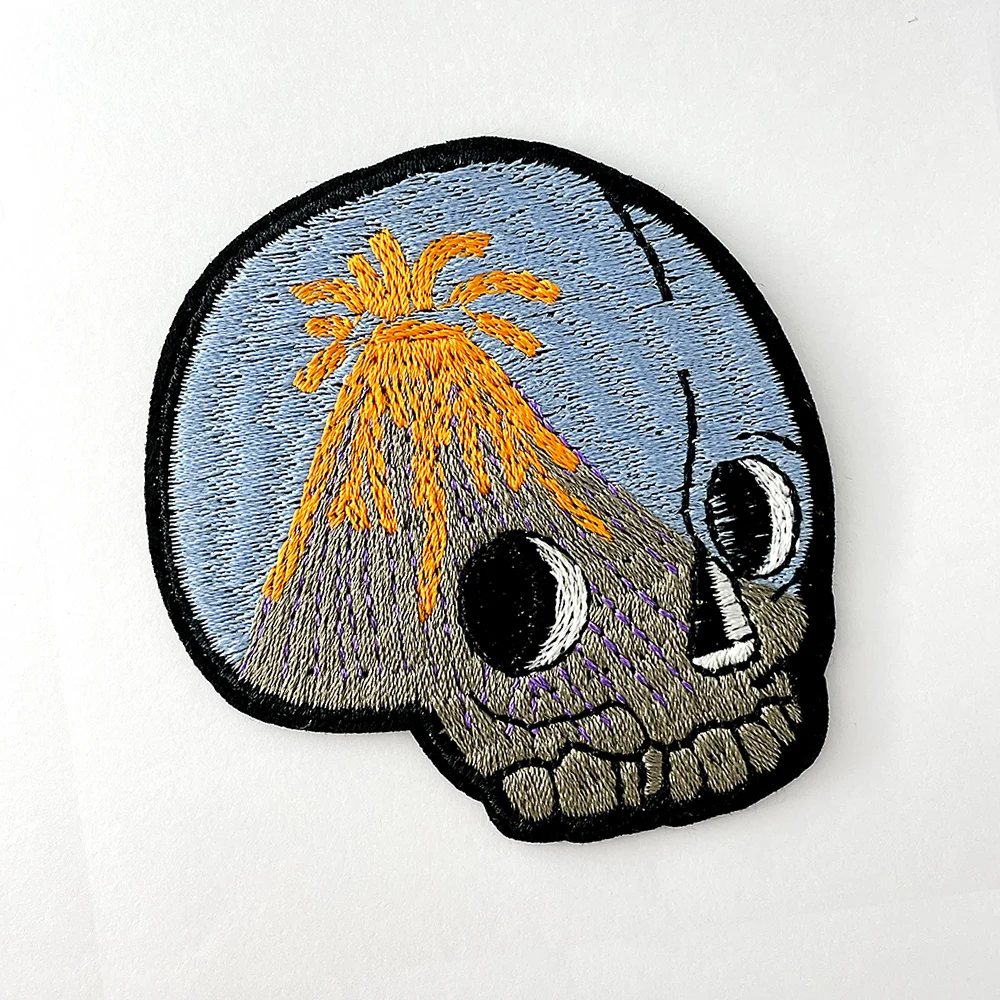 Volcano Cloth Badges Mend Decorate Patch Jeans Bag Hat Clothes Apparel Sewing Decoration Applique Badge Patches