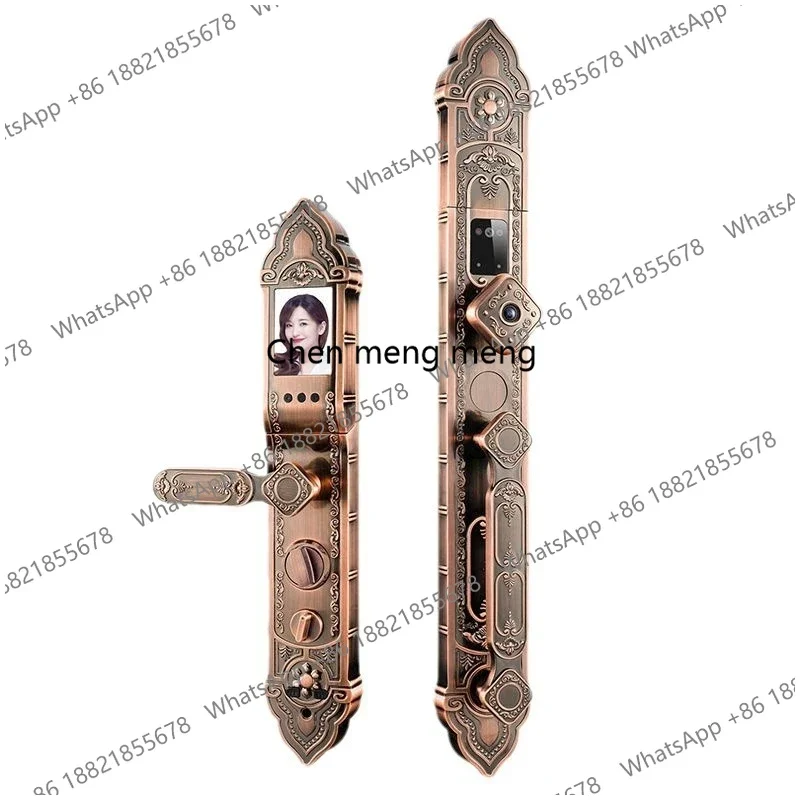 

Villa door facial recognition fingerprint lock remote unlock cat eye visual smart lock automatic electronic lock