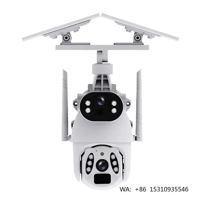 2026 New Style Solar 360 Panoramic Security Camera Low-Power Outdoor 6MP HD Wireless Surveillance Cameras