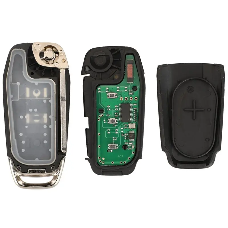 Dependable-3 Button Flip Car Remote Key Fob For Ford Focus Mondeo