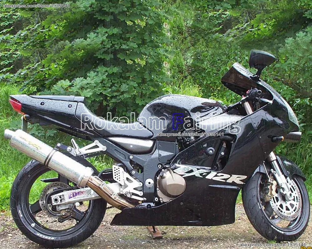 

Для Kawasaki Ninja ZX12R 00 01 ZX 12R 2000 2001 ZX-12R черный комплект обтекателя мотоцикла послепродажного обслуживания (литье под давлением)