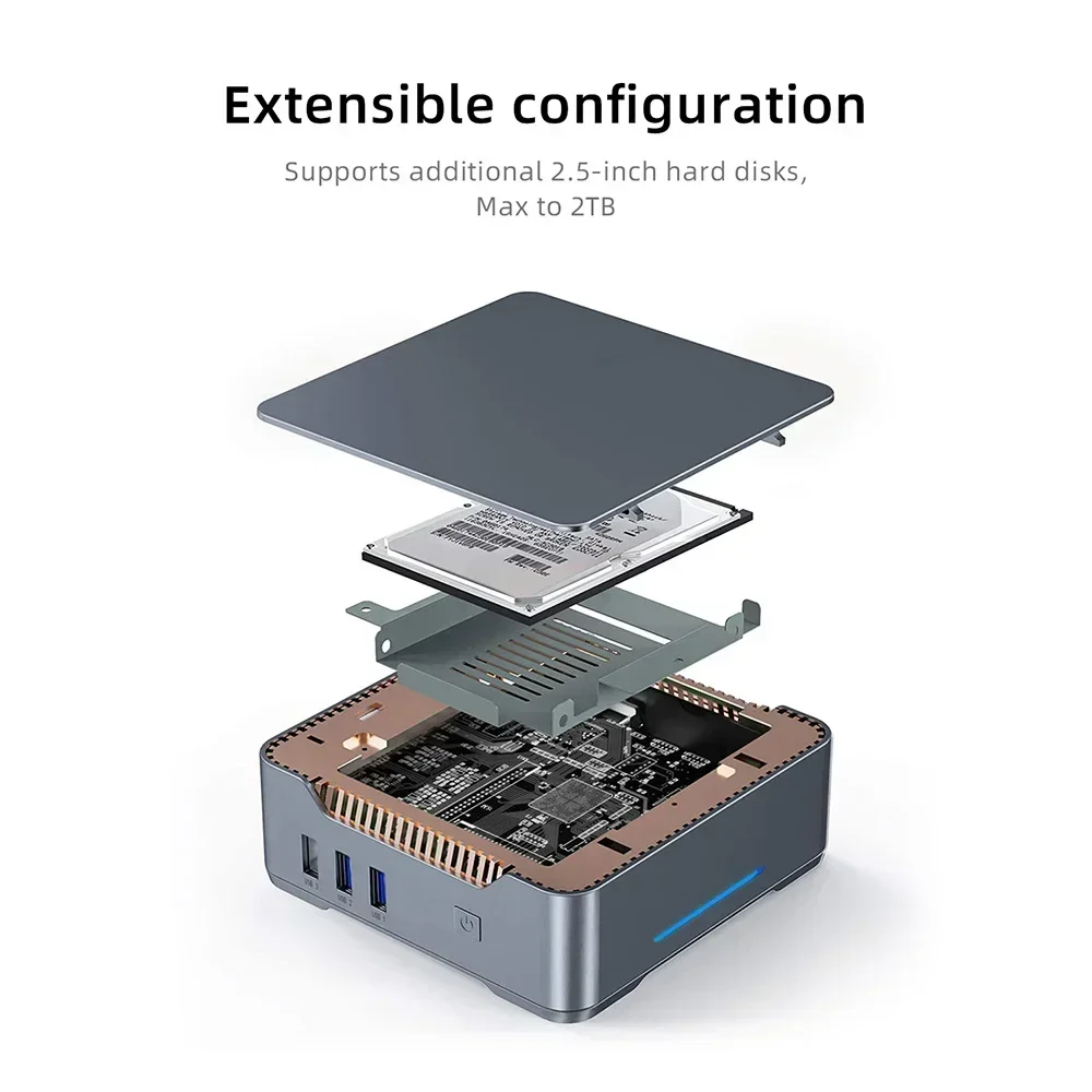 GK3V GK3 Pro Alder Lake N100/N150 كمبيوتر صغير 8 جيجابايت 256 جيجابايت ويندوز 11 برو 16 جيجابايت 512 جيجابايت N3350 4 جيجابايت 64 جيجابايت WIFI5 BT4.2 كمبيوتر ألعاب سطح المكتب