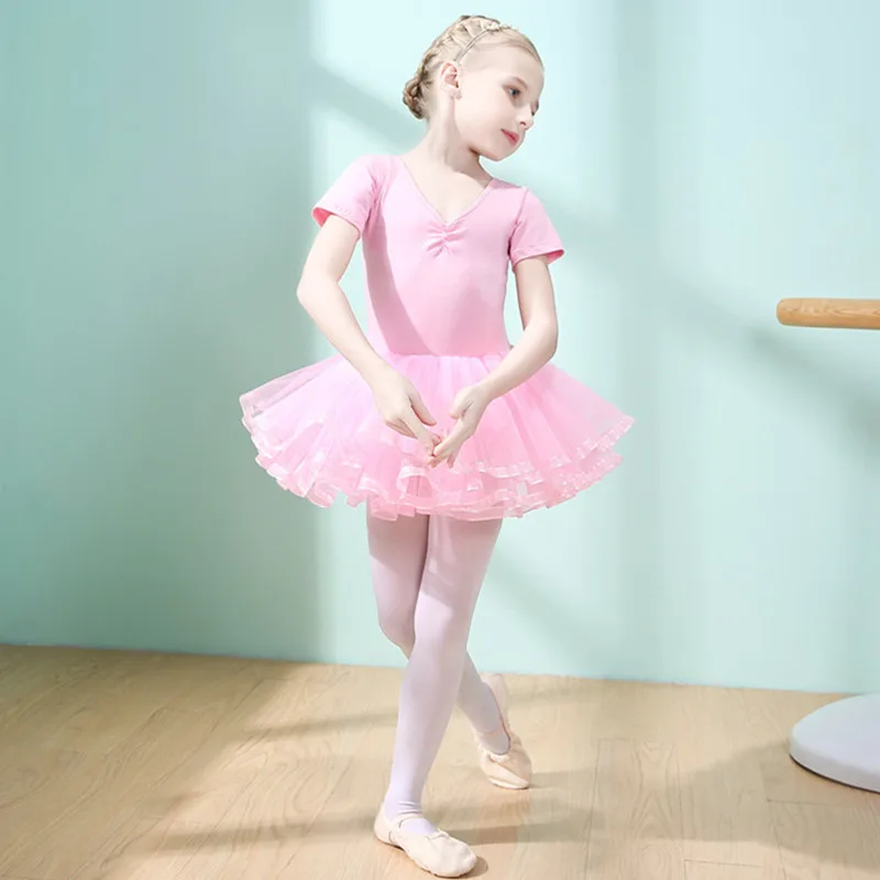 الأطفال ملابس رقص فتاة فستان توتو الزي فستان الفتيات ملابس رداء رقص الباليه رداء fille الصيف الباليه تنورة فساتين الطفل #3