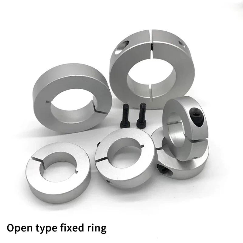 Optical Axis Fixed Ring Open type fixed ring light bearing Limit Locking sleeve aluminum automatic ring positioning Shaft slit