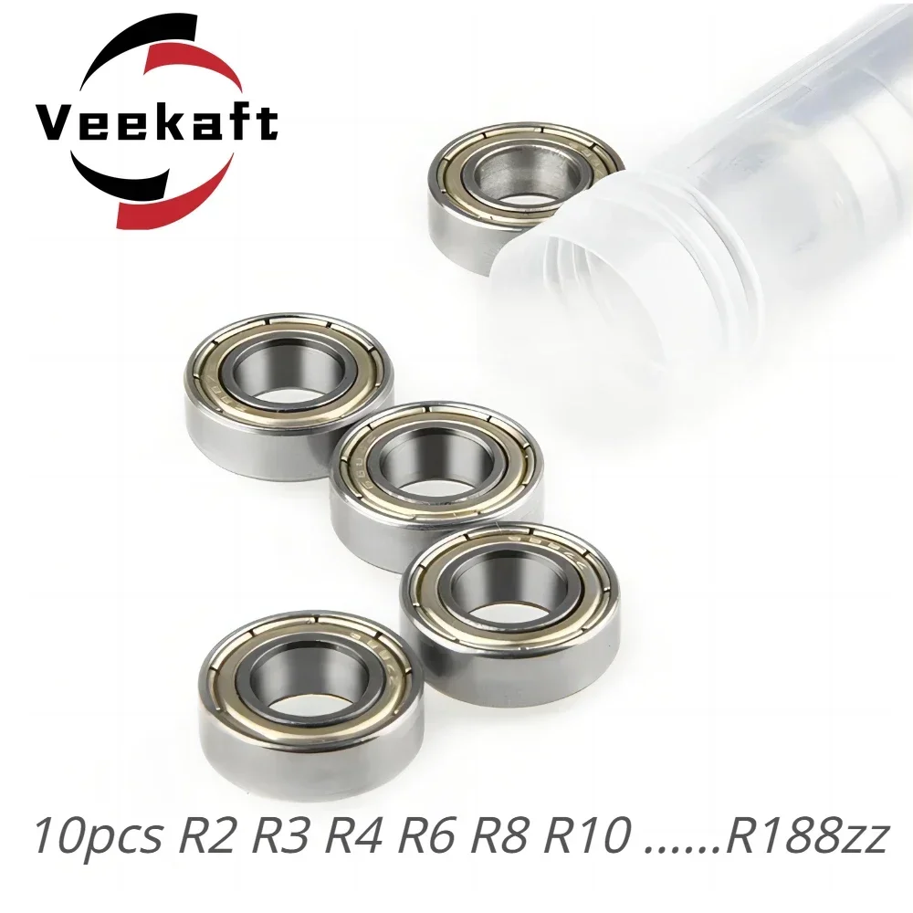 

Inch Bearing Miniature Mini Bearing 10pcs R2 R3 R4 R6 R8 R10 R12 R144 R155 R156 R166 R168 R188ZZ CNC Special Purpose