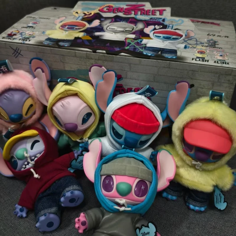 

Disney New Stitch слепая коробка Stitch Gen Z Street Series слепая коробка виниловое плюшевое украшение для рабочего стола подарок на день рождения для друга