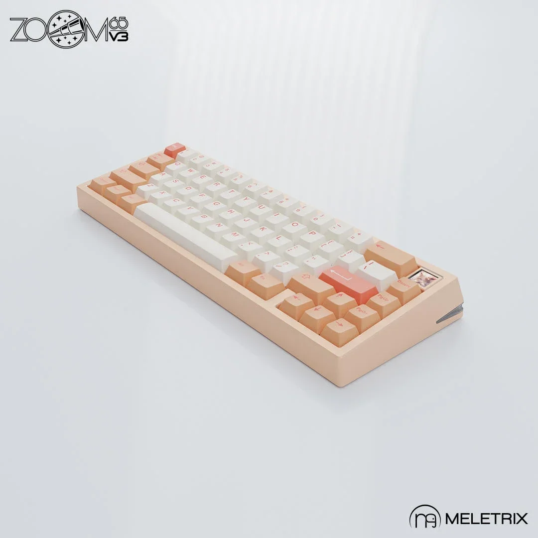 Imagem -04 - Zoom 65 v3 Kit Teclado Mecânico Personalizado Liga de Alumínio Tela Personalizada Tri Mode Rgb Jogos sem Fio Presente pc Gamer