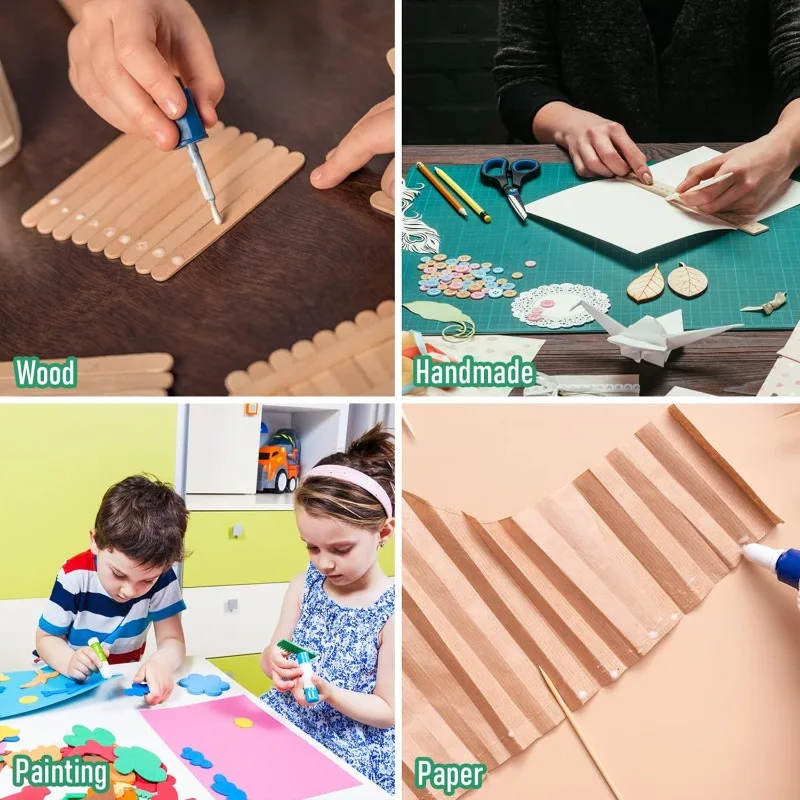 Großhandel Handlicher Klebespender Leder-Klebestift Tragbarer Klebeapplikator DIY-Handwerk Malerei Schaber Klebewerkzeug – Detail 9