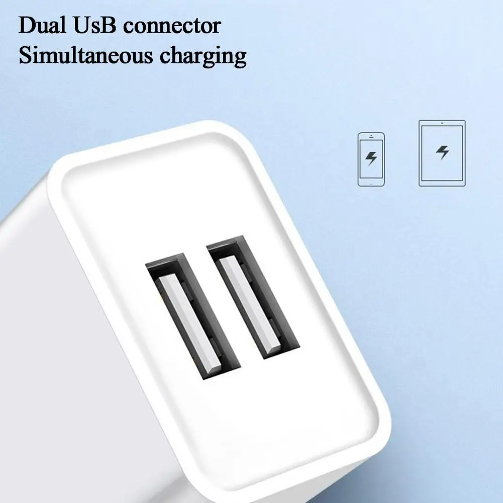 12W USB Wall Charger 1-Pack USB Wall Charger Certified 2-PORT Power Adapter 2.4A Dual Port Provide Fast Charge