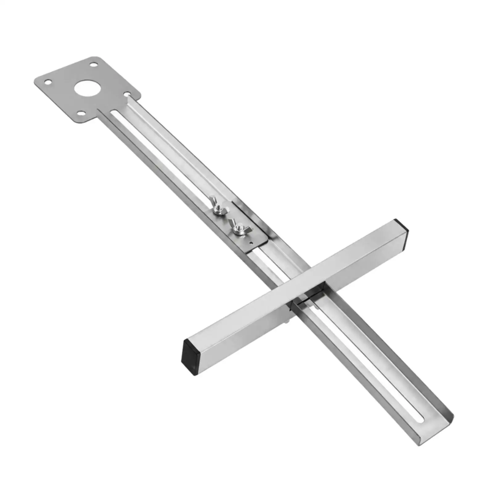 Adjustable Slotted Rail Router Fence Stainless Steel Trimmer Locat Guide for Consistent Workshop Carpentry Cuts