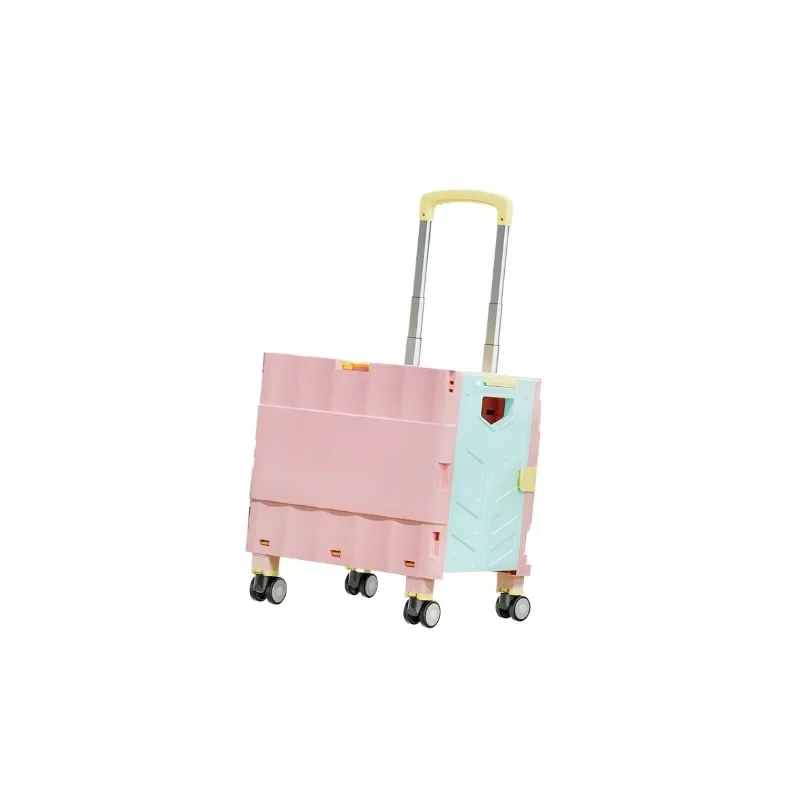 

Shopping trolley, home supermarket shopping folding, ultra-lightweight folding, express trolley