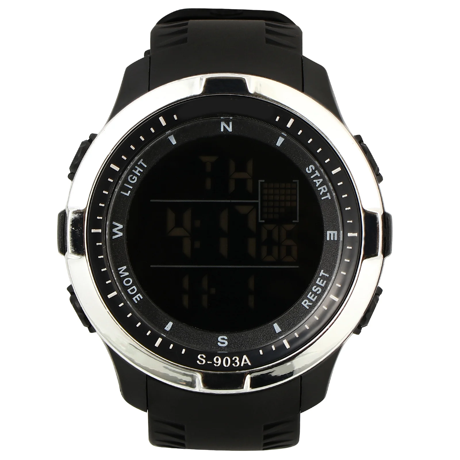 

1 шт. водонепроницаемые цифровые часы черные светящиеся электронные студенческие часы уличные многофункциональные простые электрические наручные часы