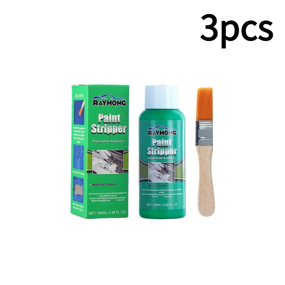 Metal Paint Remover Car Paint Strippers Paint Removers Spray For Auto Wall Marine Paint Graffiti Correction With Brush 100ml