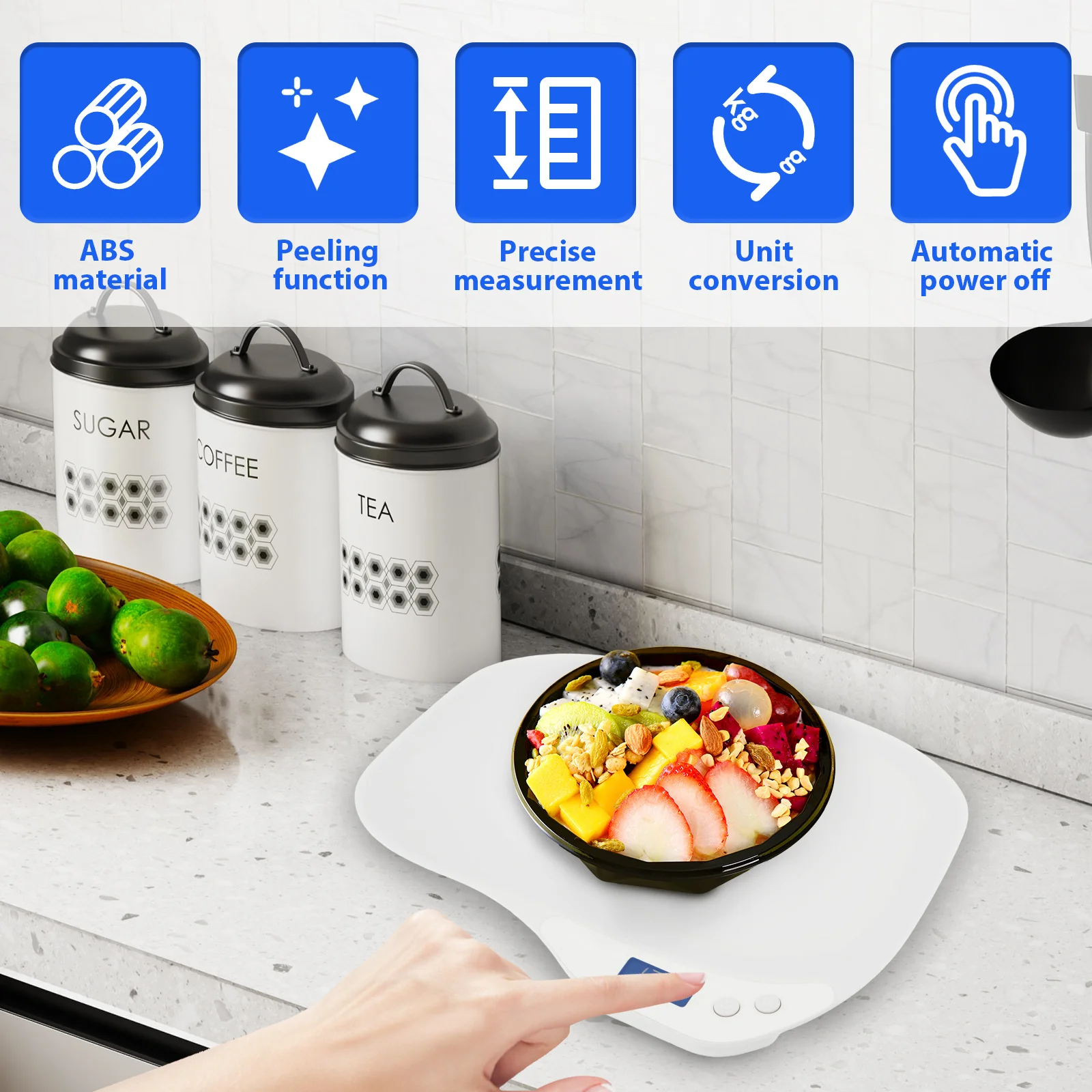 Small Digital Pet Scale High Precision Mini Electronic Pet Weight Scale with LED Display Multi-role Kitchen Food Weighing Scale