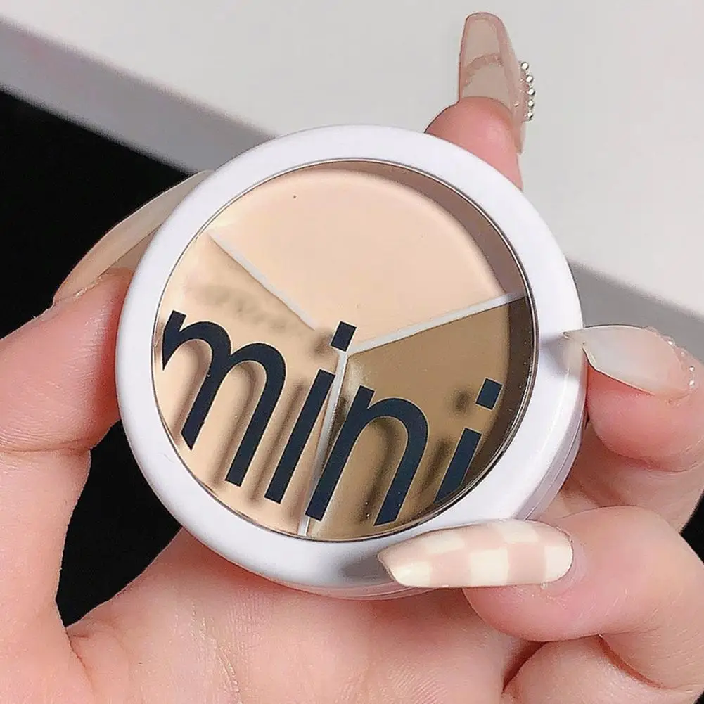 3-Color Concealer Palette Cream Covers Acne Marks Dark Circles Face Multifunction Lasting Tool Brighten Makeup Face Cosmeti S2B9