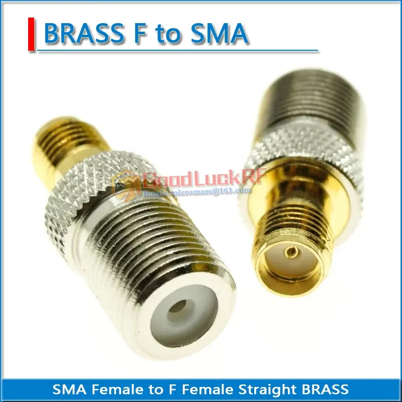 TV F F Female naar RP-SMA RPSMA RP SMA Female Plug Verguld Messing Recht 50ohm RF Connector Adapters